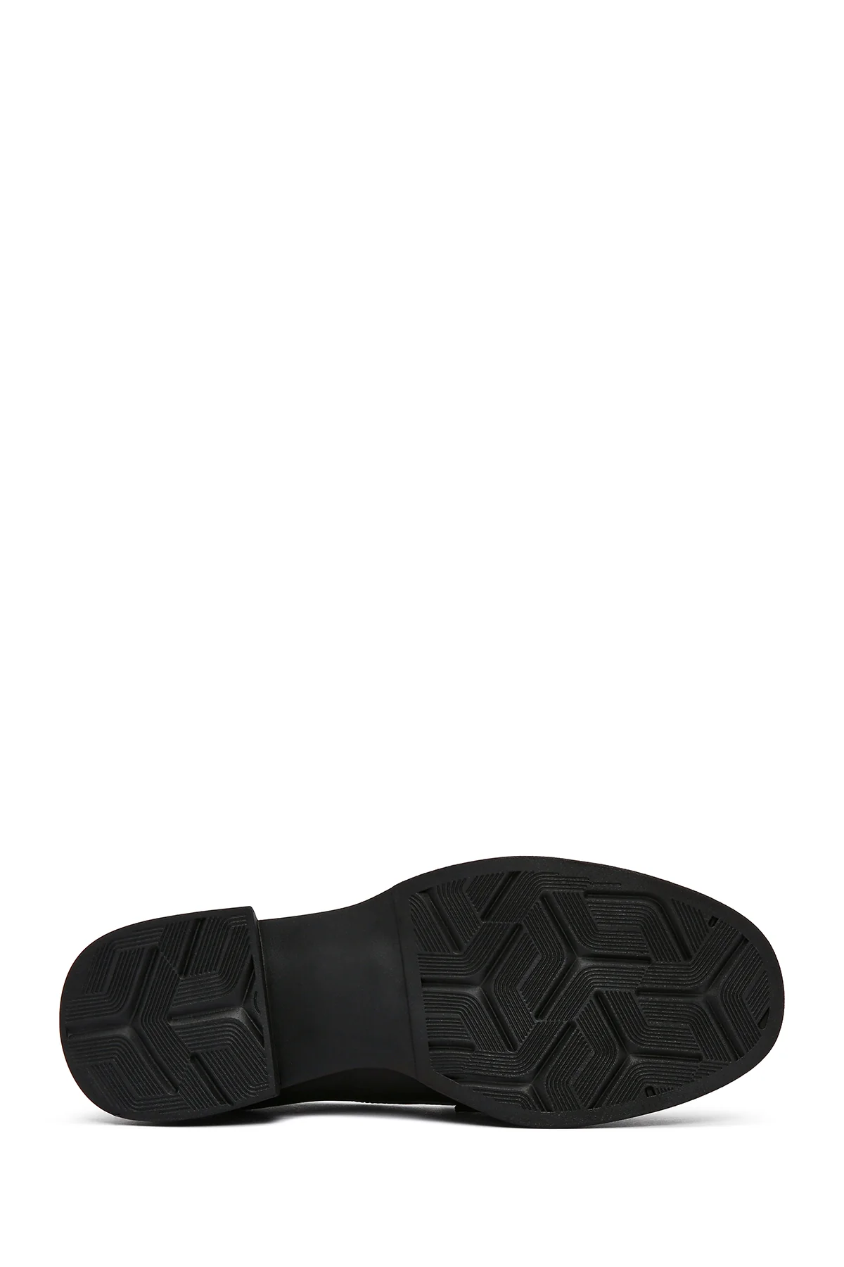 Kadın Siyah Deri Maskülen Loafer - Image 4