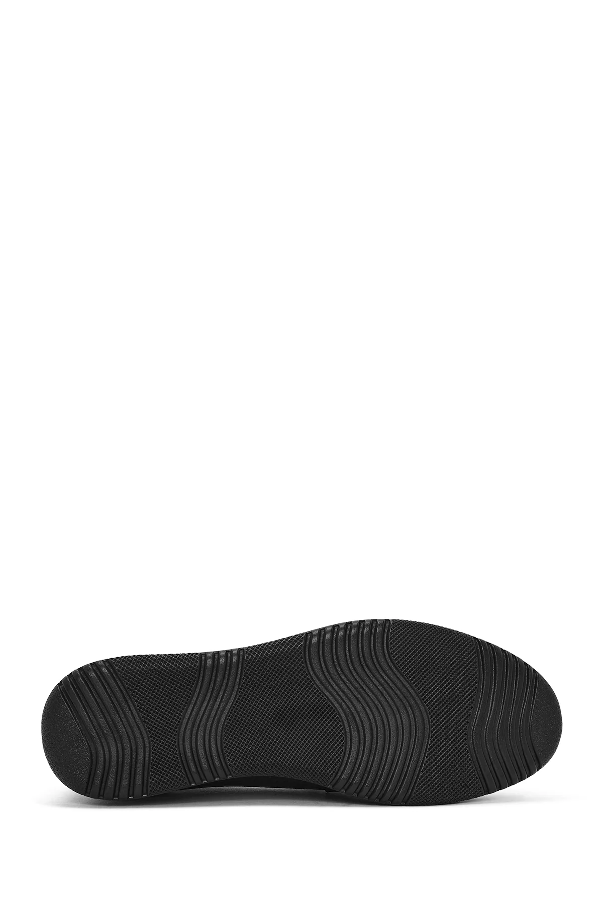 Kadın Siyah Dolgu Topuklu Deri Comfort Loafer - Image 4