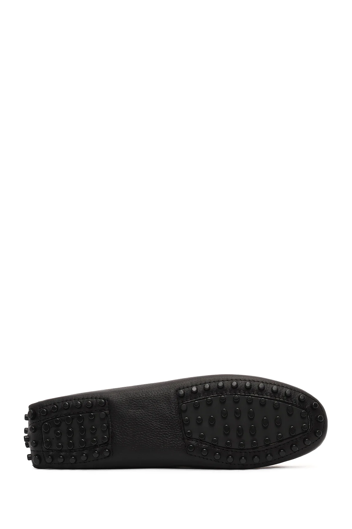 Kadın Siyah Fiyonklu Deri Loafer - Image 4