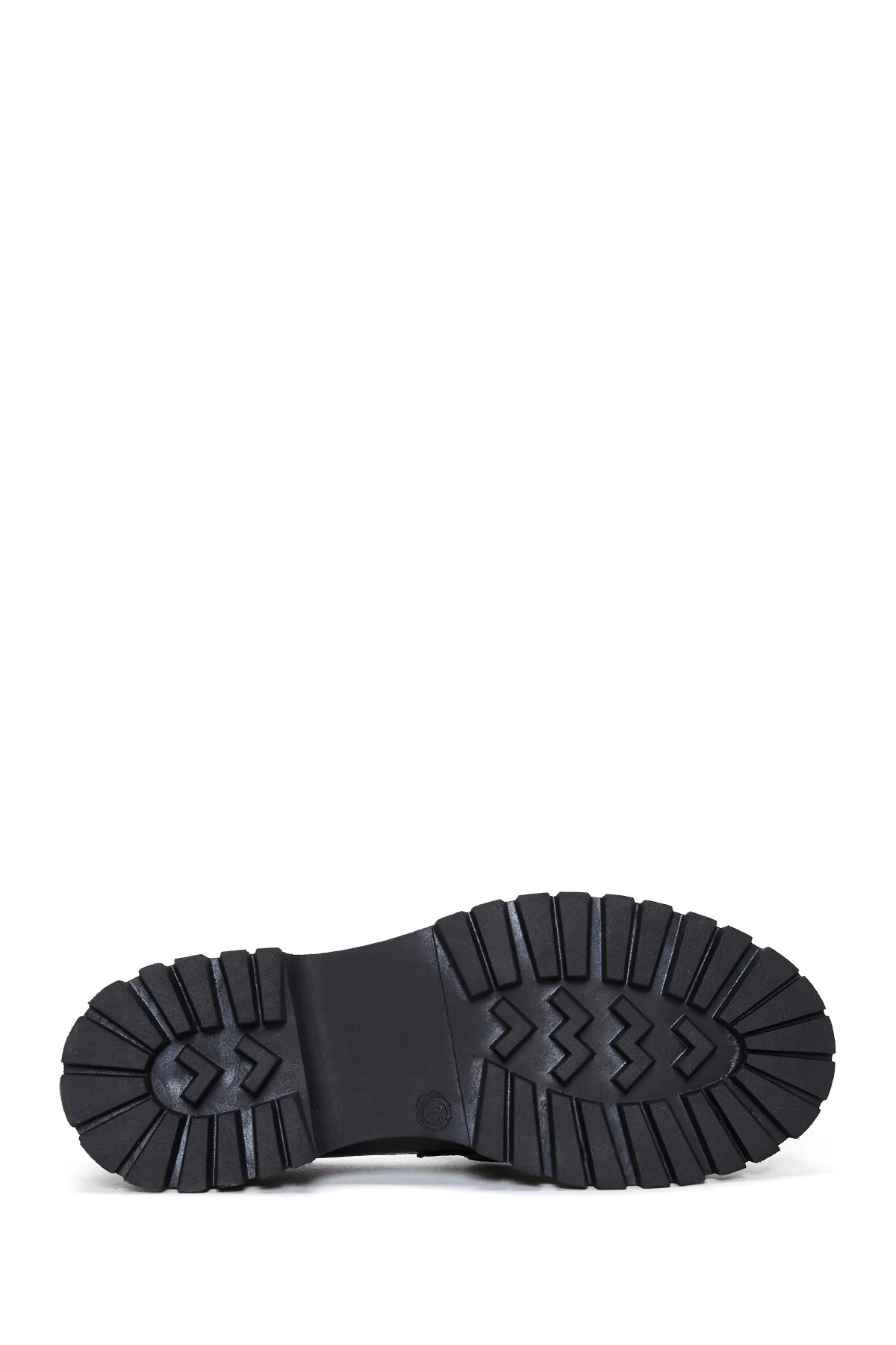 Kadın Siyah Kalın Tabanlı Deri Maskülen Loafer - Image 4