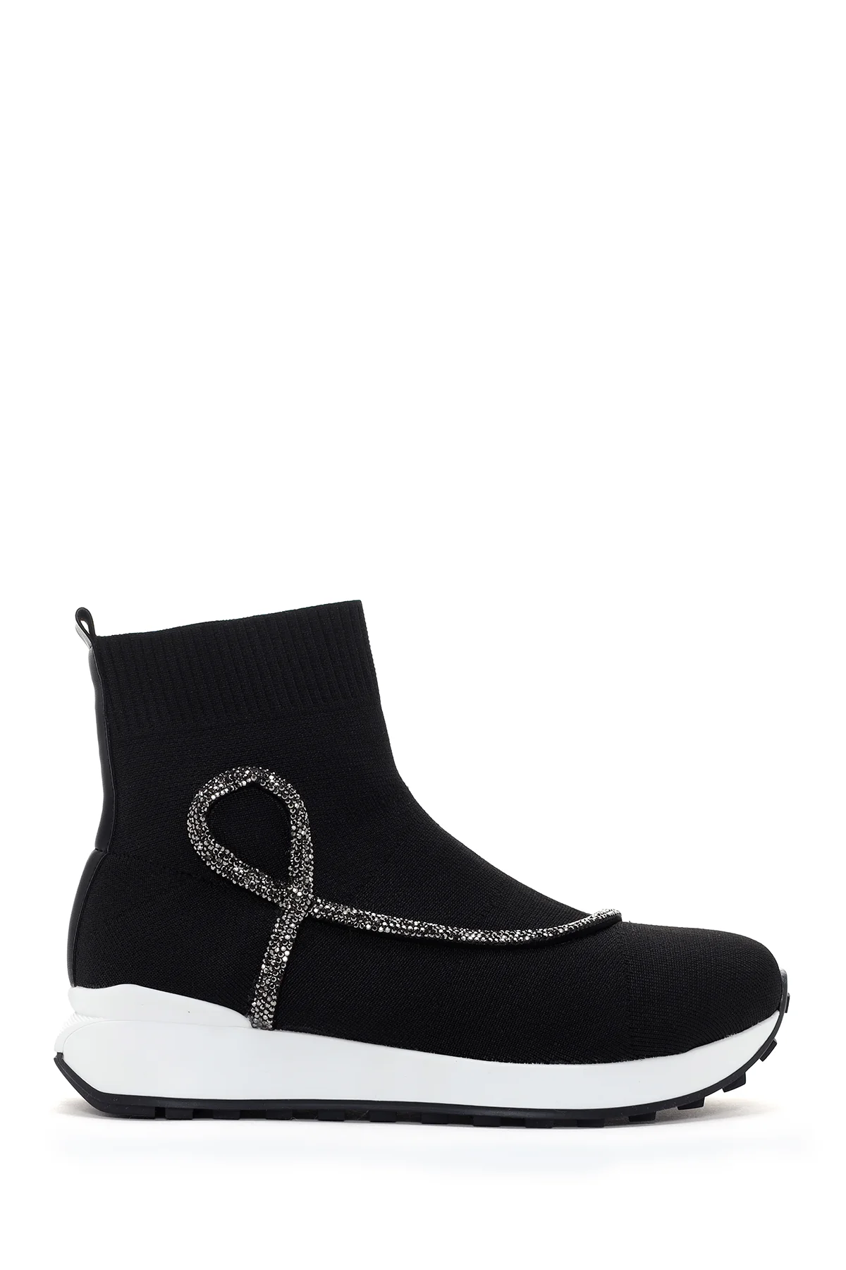 Kadın Siyah Kumaş Bilekli Sneaker
