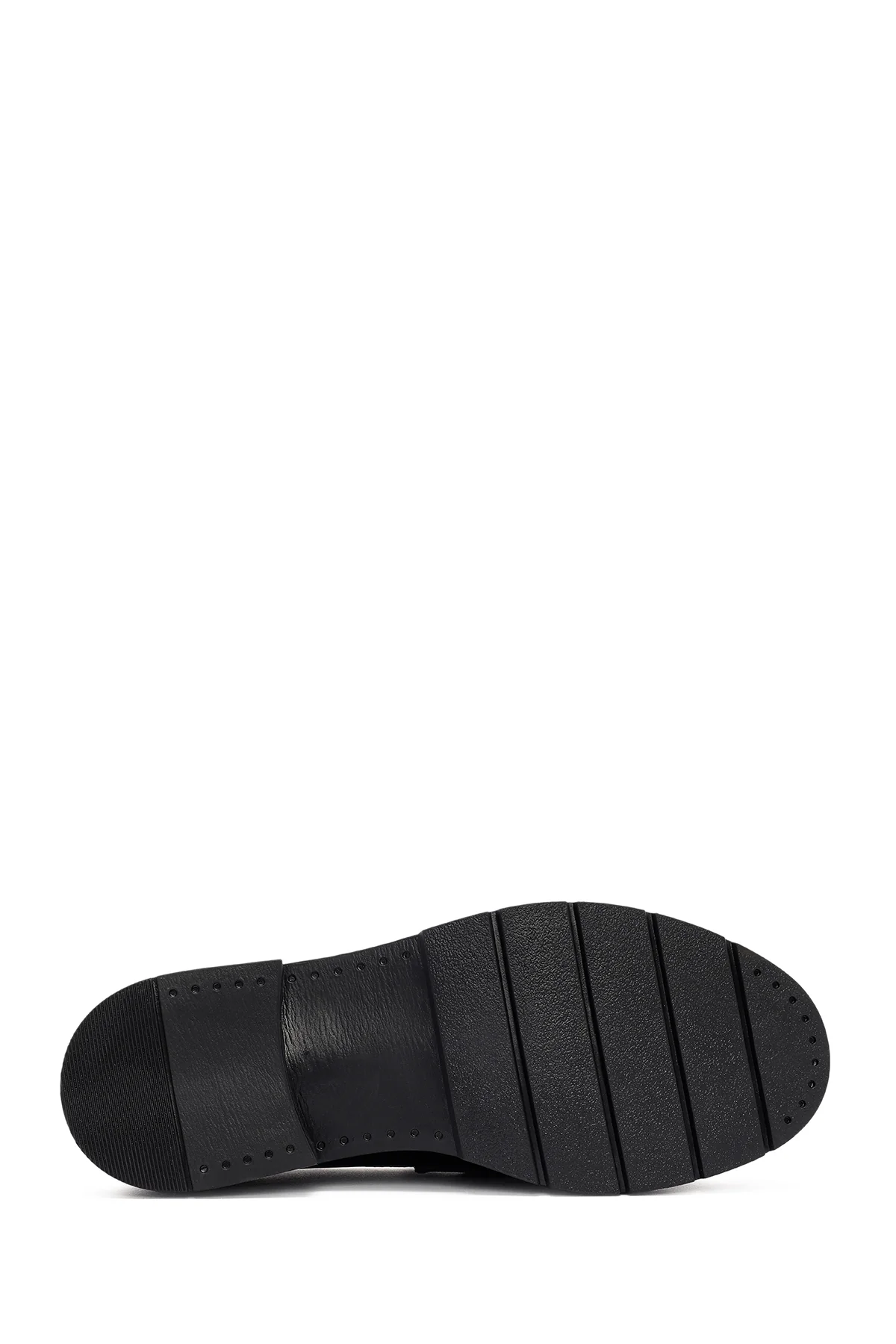 Kadın Siyah Rugan Deri Makosen Loafer - Image 4
