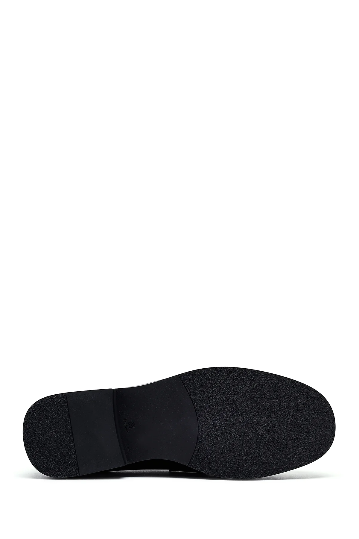Kadın Siyah Rugan Deri Maskülen Loafer - Image 4