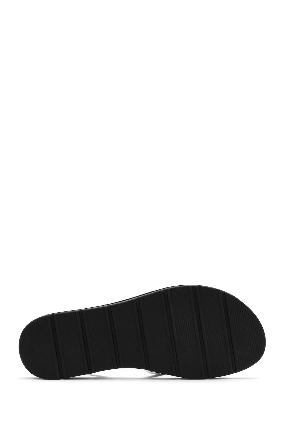Kadın Siyah Taşlı Sandalet - Image 4