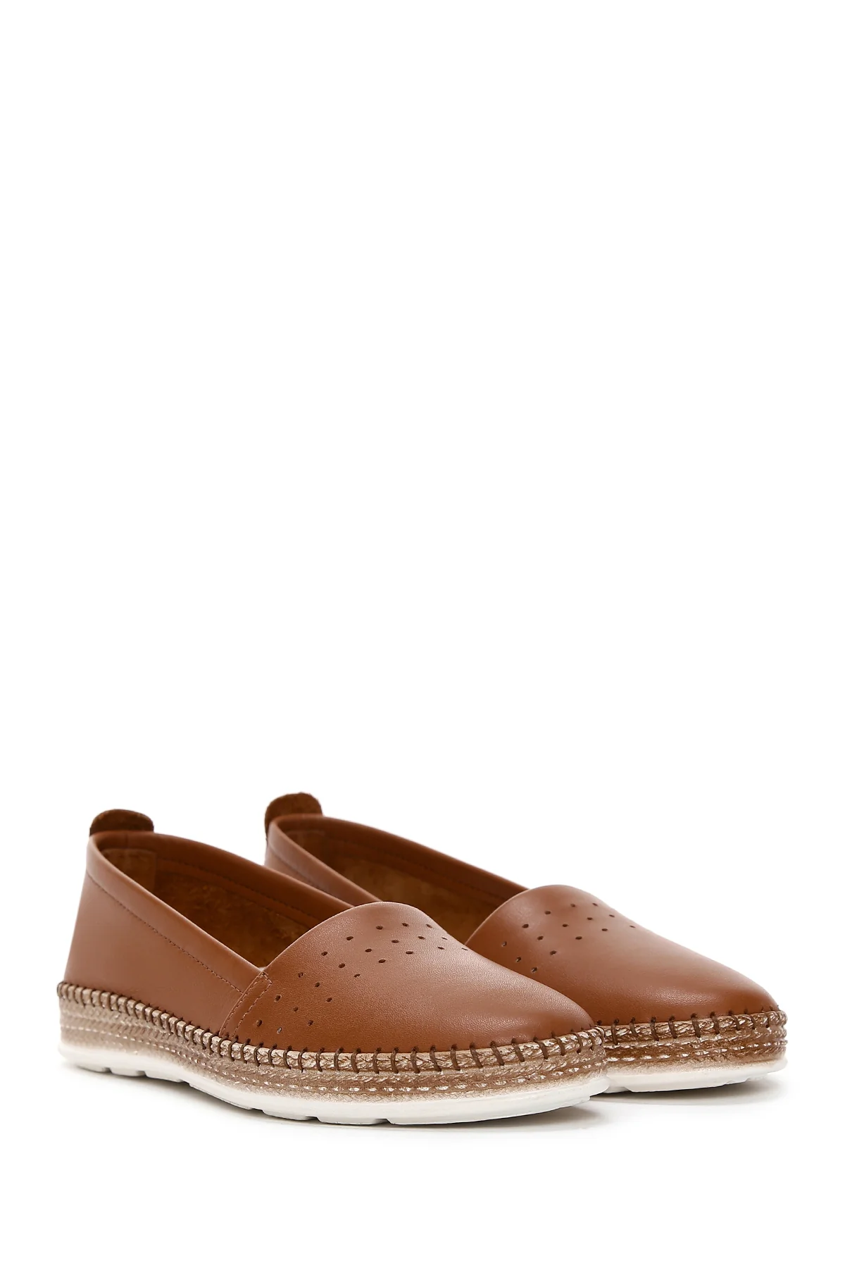 Kadın Taba Deri Comfort Loafer - Image 3