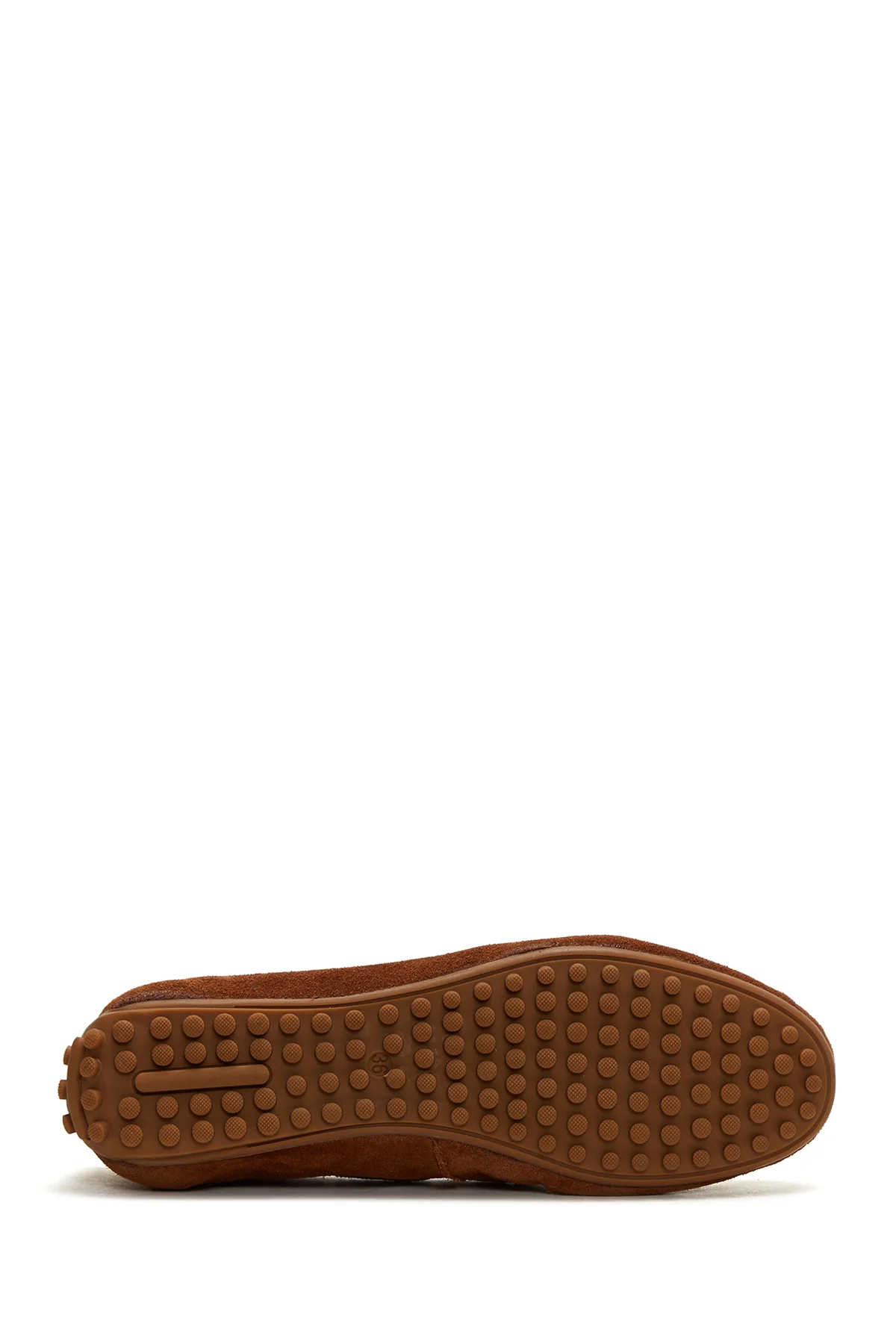 Kadın Taba Süet Deri Loafer - Image 4