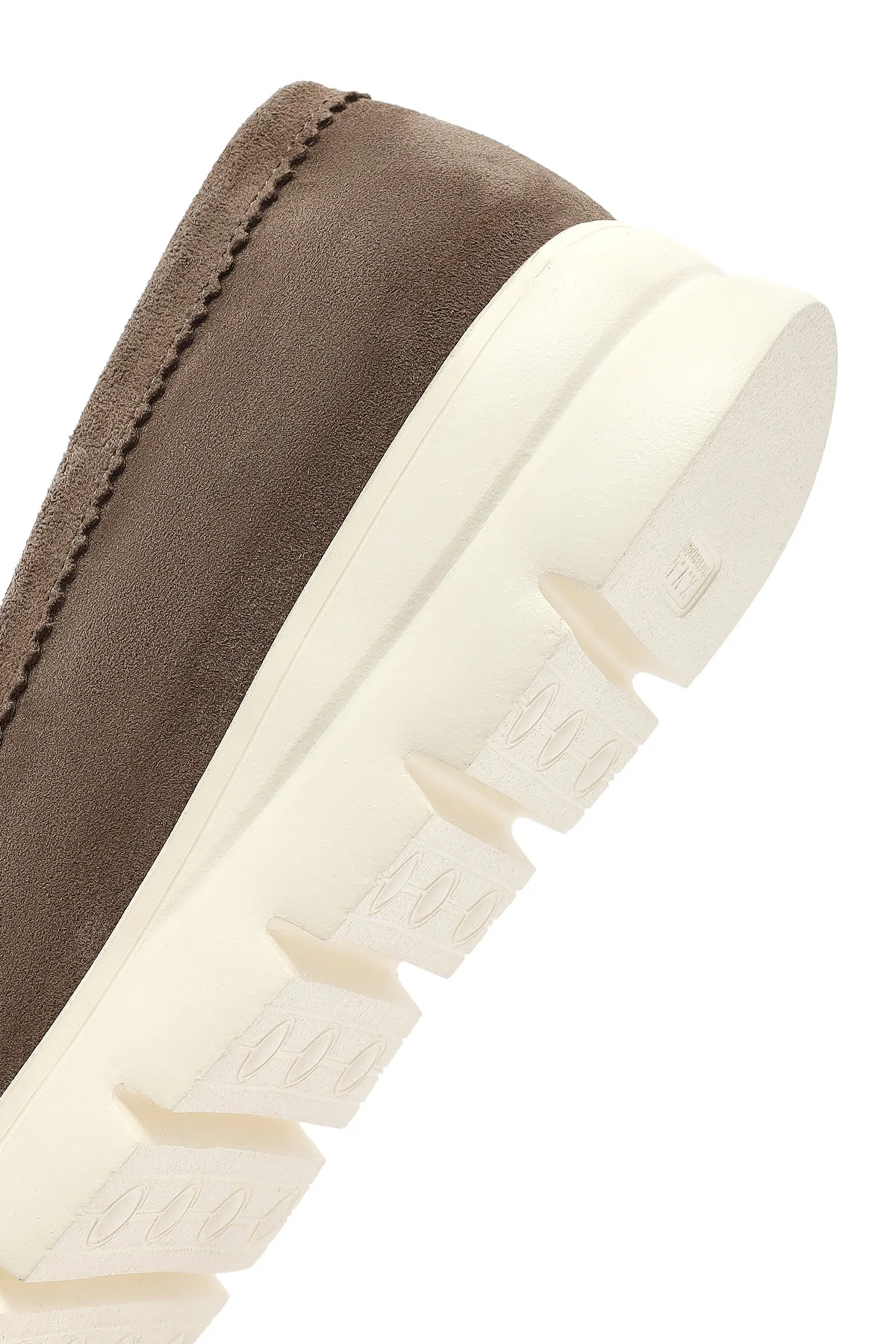 Kadın Vizon Dolgu Topuklu Süet Deri Comfort Loafer - Image 8