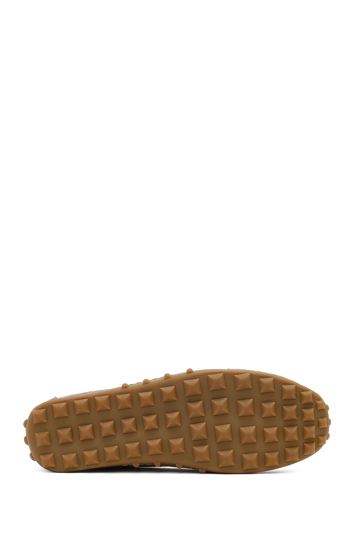 Kadın Vizon Püsküllü Süet Deri Loafer - Image 4