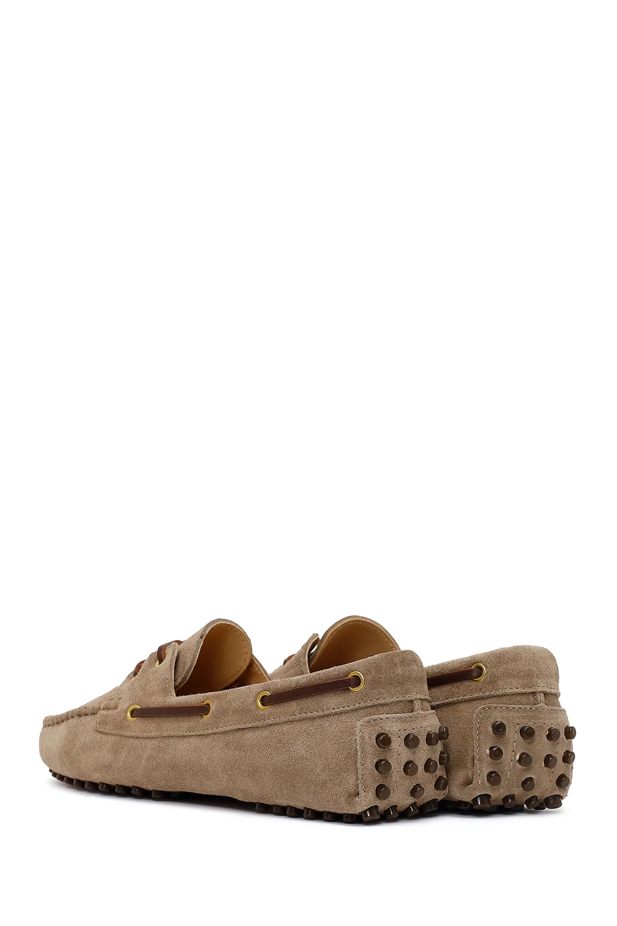 Kadın Vizon Süet Deri Loafer - Image 7