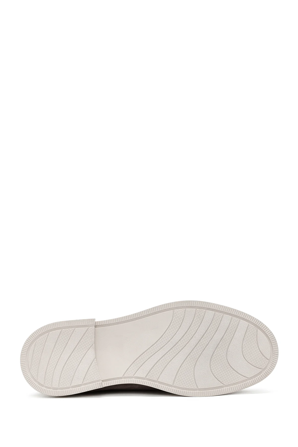 Kadın Vizon Süet Deri Maskülen Loafer - Image 4