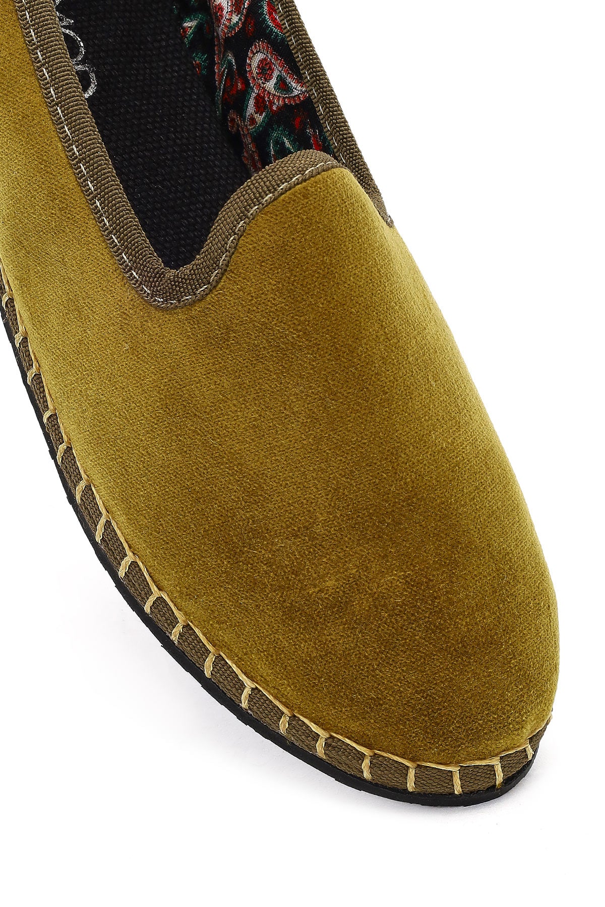 Kadın Yeşil Kumaş Loafer - Image 11