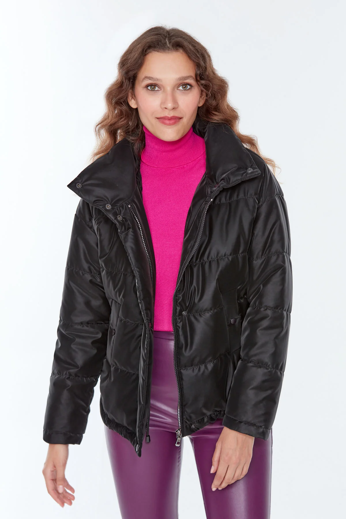 Quebec Kadın Siyah Softwear Mont