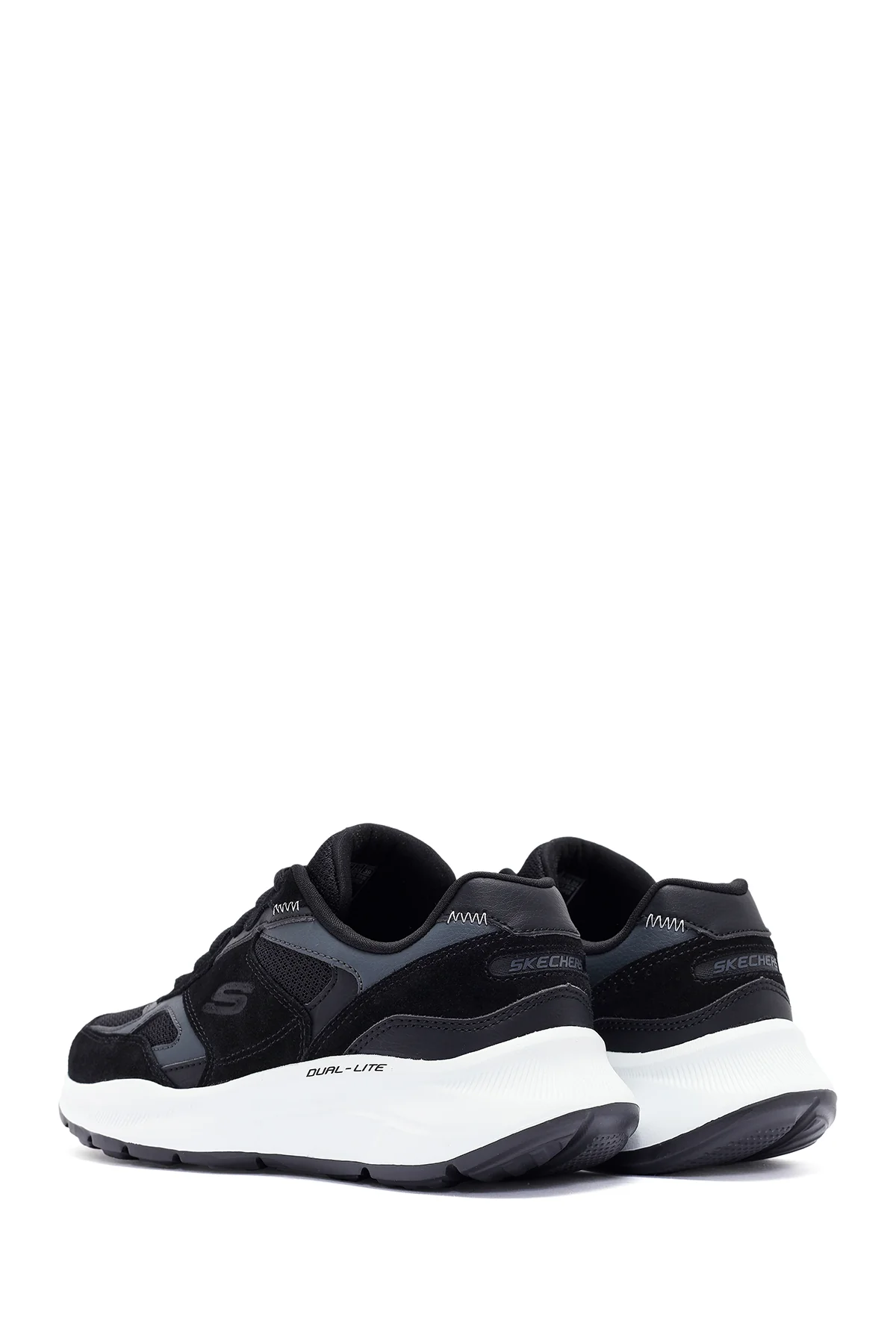 Skechers Erkek Siyah Equalizer Bağcıklı Kalın Tabanlı Sneaker - Image 5