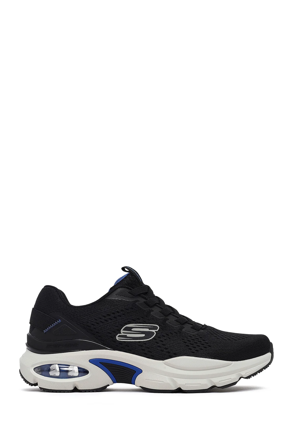 Skechers Erkek Siyah Skech - Air Ventura Bağcıklı Kalın Tabanlı Kumaş Sneaker