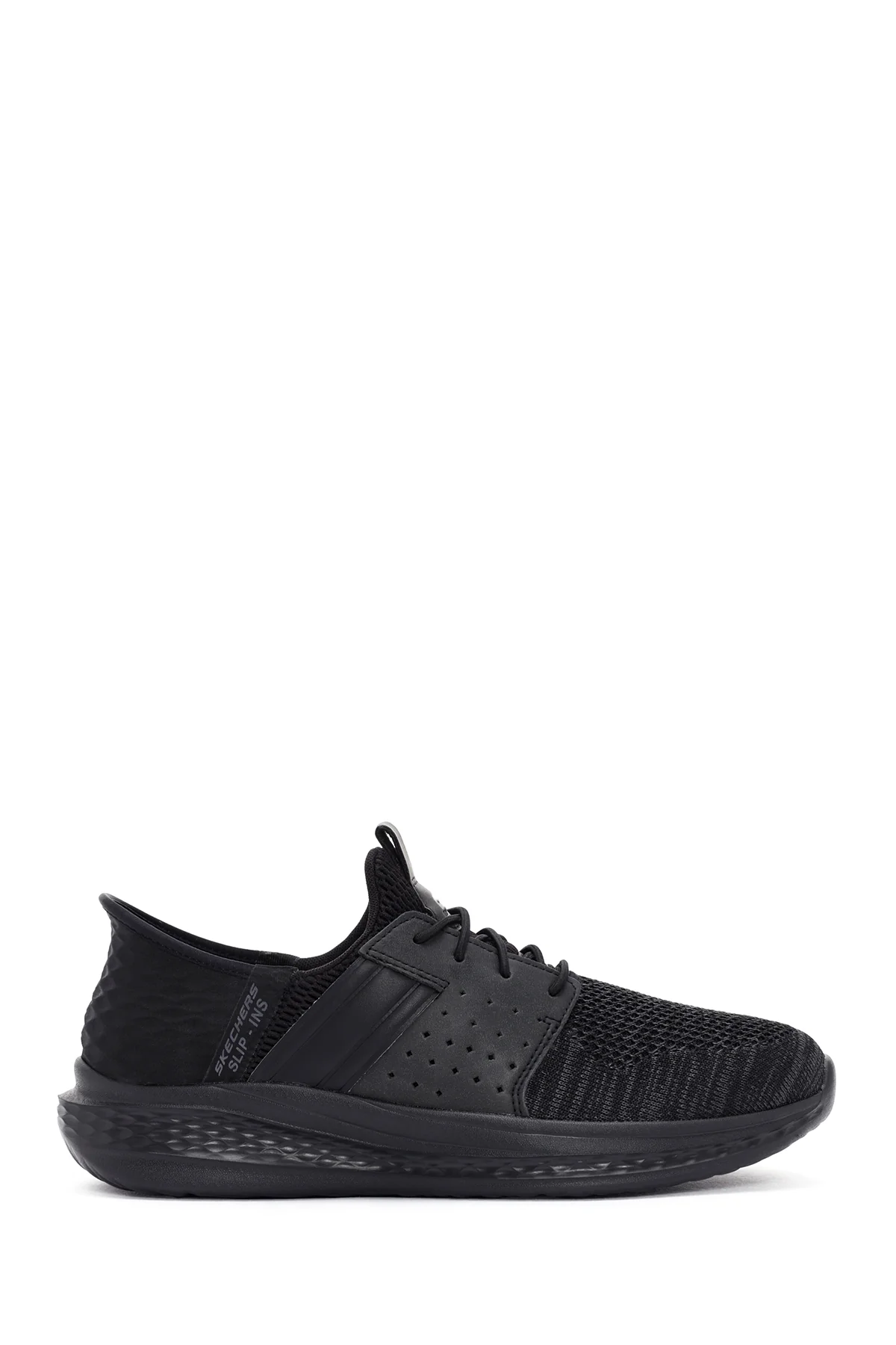 Skechers Erkek Siyah Slade - Ocon Bağcıklı Spor Sneaker