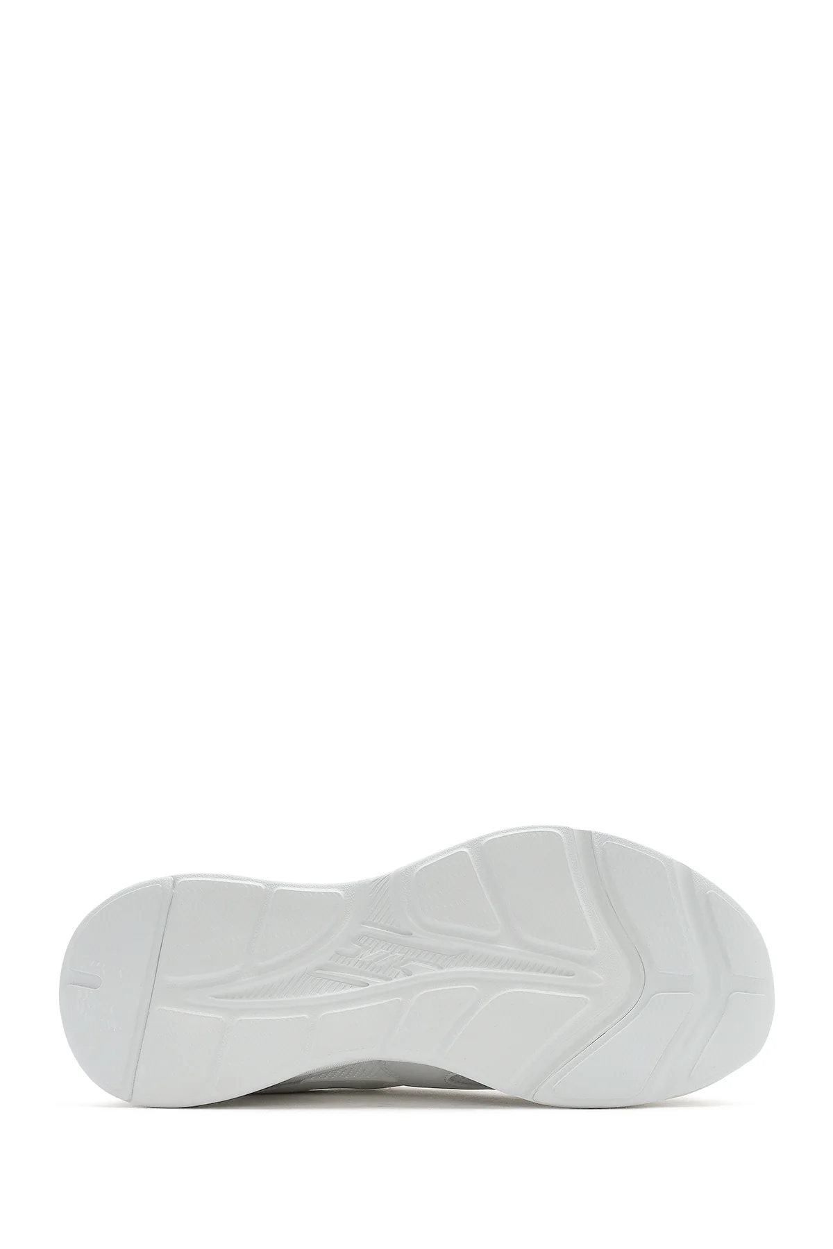 Skechers Kadın Beyaz Bobs Bamina Bağcıklı Kalın Tabanlı Kumaş Sneaker - Image 4