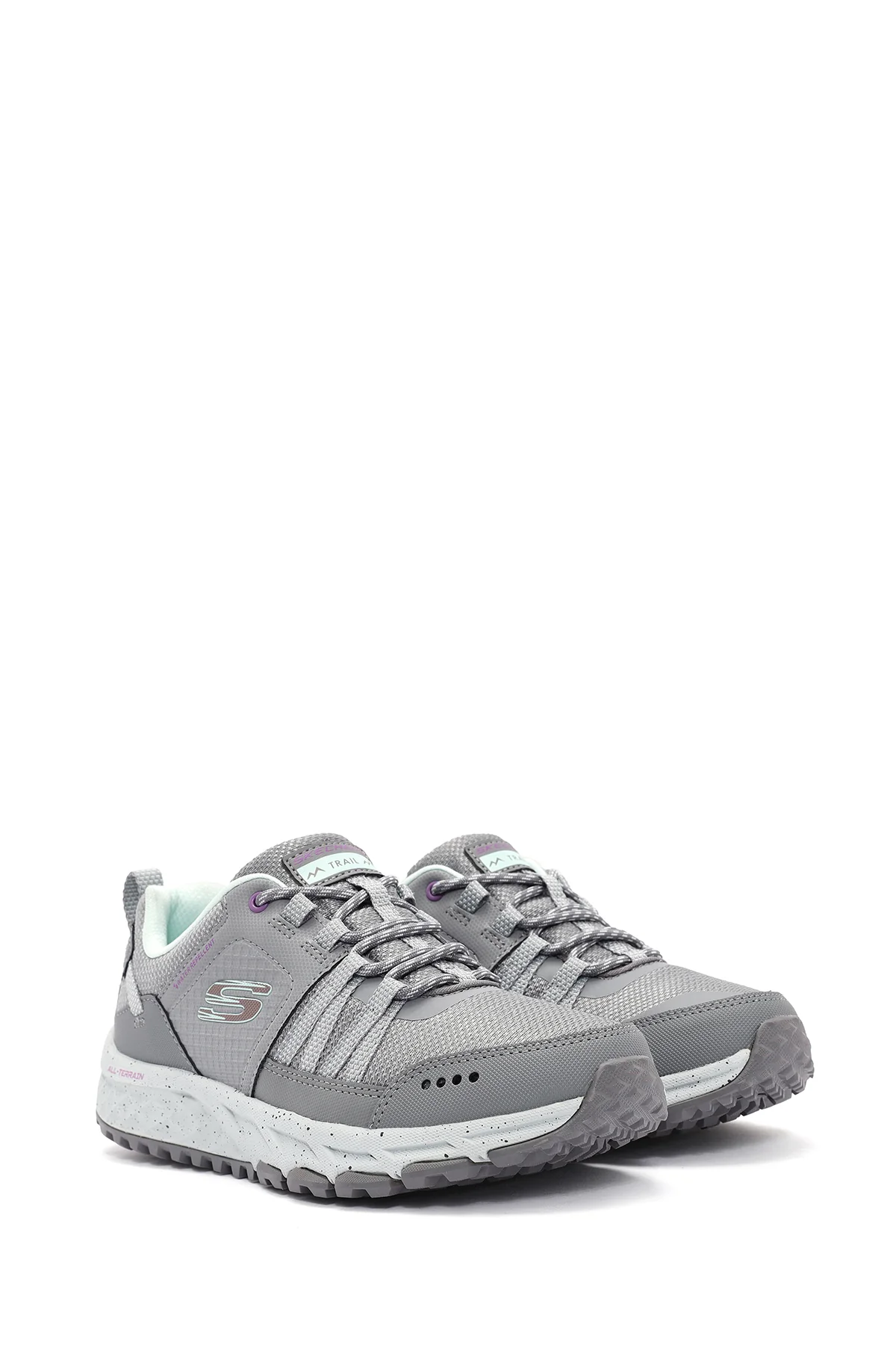 Skechers Kadın Gri Escape Plan Bağcıklı Sneaker - Image 3