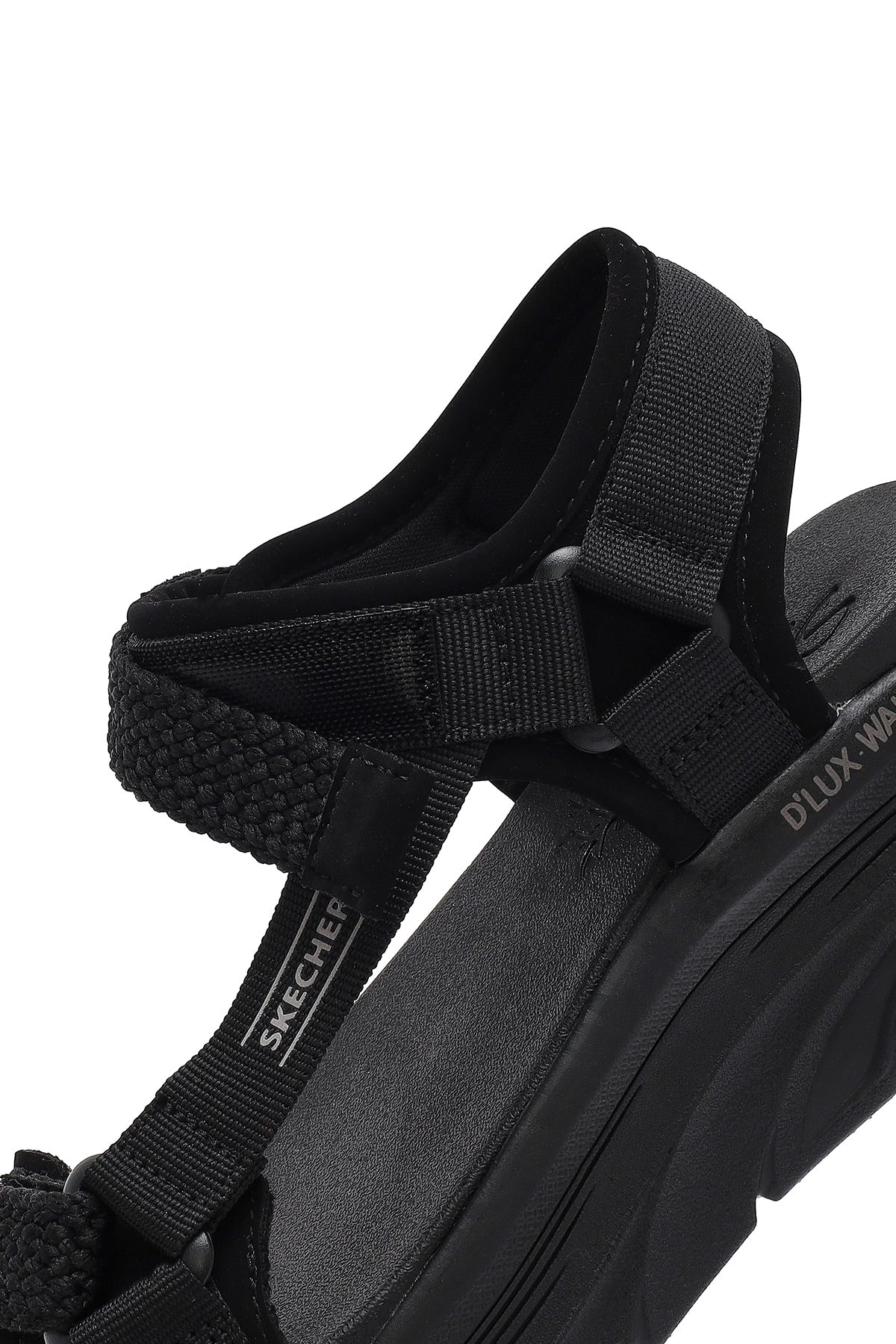 Skechers Kadın Siyah D'lux Walker - Pretty Field Kalın Tabanlı Sandalet - Image 10